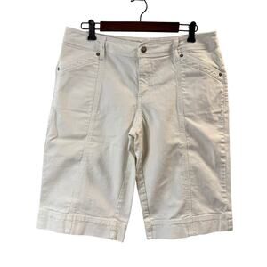 CAbi Women’s White Denim Shorts Size 12